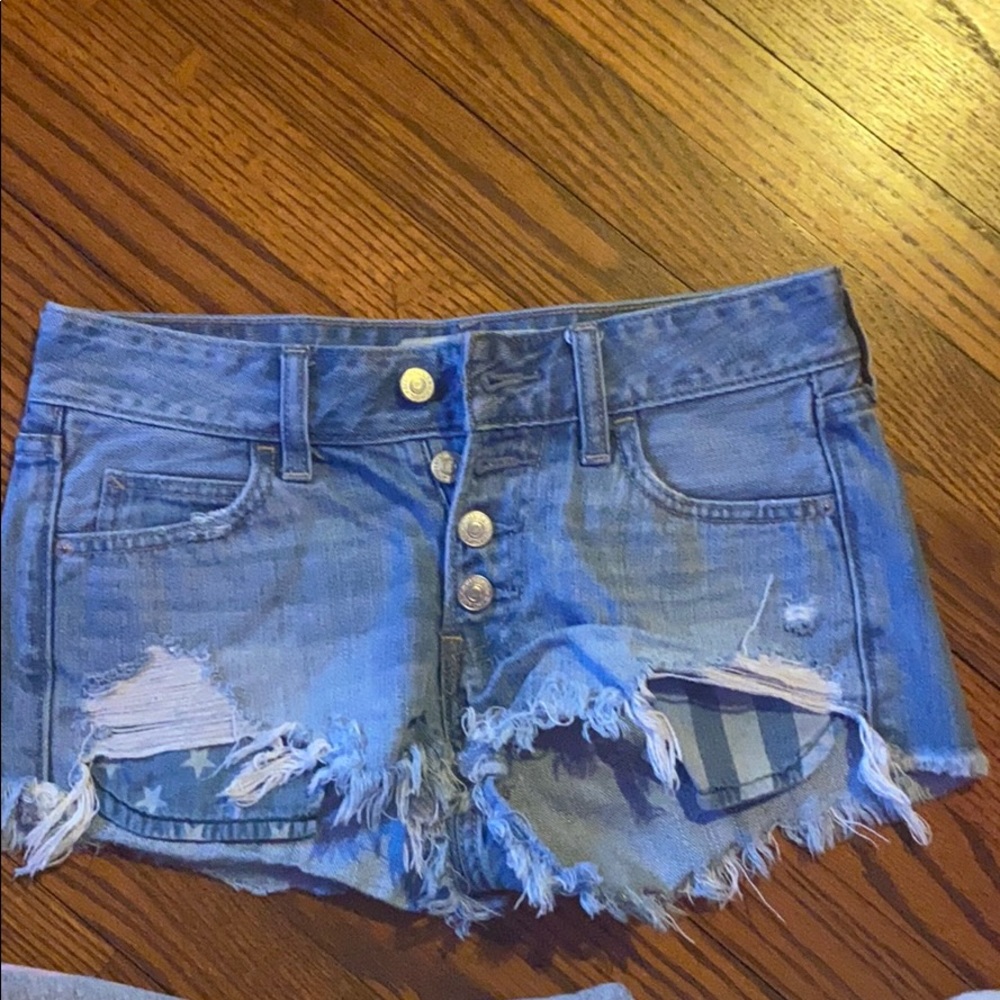 blue abercrombie and fitch shorts